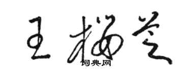 駱恆光王櫻芝草書個性簽名怎么寫