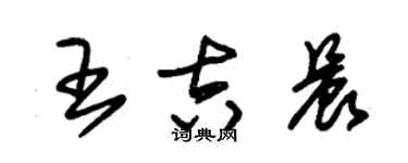 朱錫榮王吉晨草書個性簽名怎么寫