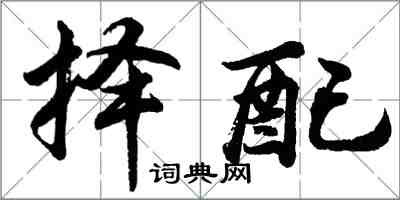 胡問遂擇配行書怎么寫