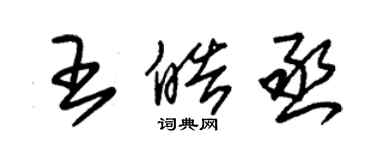 朱錫榮王皓丞草書個性簽名怎么寫