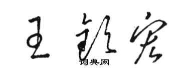 駱恆光王欽宏草書個性簽名怎么寫