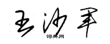 朱錫榮王沙軍草書個性簽名怎么寫