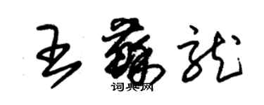 朱錫榮王蘇龍草書個性簽名怎么寫