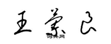 梁錦英王蘭良草書個性簽名怎么寫