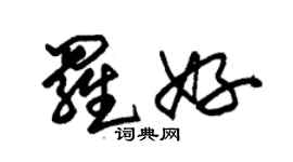 朱錫榮羅好草書個性簽名怎么寫