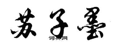 胡問遂蘇子墨行書個性簽名怎么寫