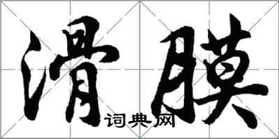 胡問遂滑膜行書怎么寫