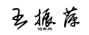 朱錫榮王振萍草書個性簽名怎么寫