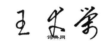 駱恆光王幸榮草書個性簽名怎么寫