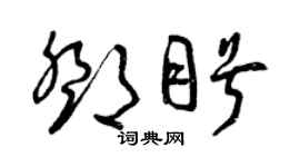 曾慶福鄧盼草書個性簽名怎么寫