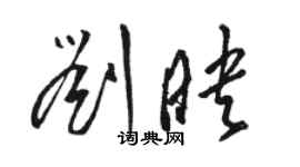 駱恆光劉映草書個性簽名怎么寫