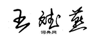 朱錫榮王斌燕草書個性簽名怎么寫