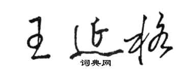 駱恆光王延格草書個性簽名怎么寫
