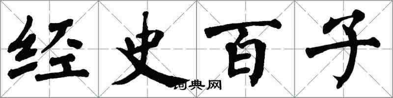 翁闓運經史百子楷書怎么寫