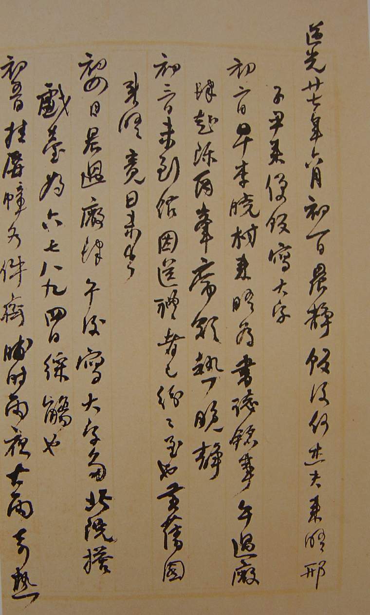 何紹基草書《種竹日記》
