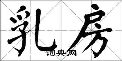 翁闓運乳房楷書怎么寫