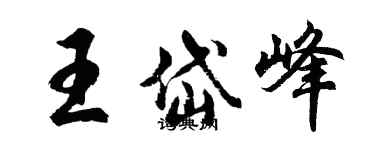 胡問遂王岱峰行書個性簽名怎么寫