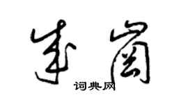 梁錦英成崗草書個性簽名怎么寫