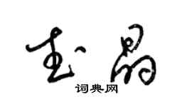 梁錦英武晶草書個性簽名怎么寫