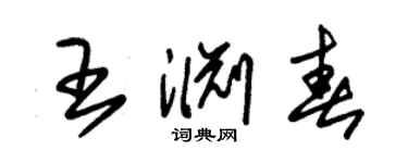 朱錫榮王淵春草書個性簽名怎么寫