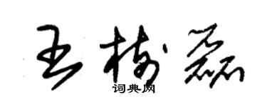 朱錫榮王樹磊草書個性簽名怎么寫