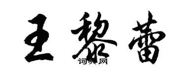 胡問遂王黎蕾行書個性簽名怎么寫