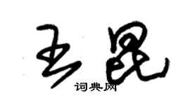 朱錫榮王昆草書個性簽名怎么寫