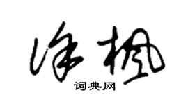 朱錫榮徐楓草書個性簽名怎么寫