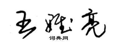 朱錫榮王雅亮草書個性簽名怎么寫