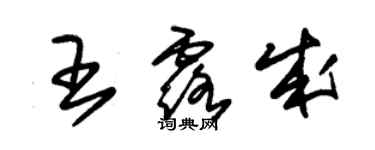 朱錫榮王露成草書個性簽名怎么寫