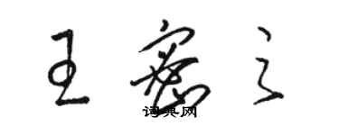 駱恆光王密之草書個性簽名怎么寫