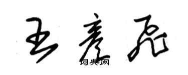 朱錫榮王彥飛草書個性簽名怎么寫