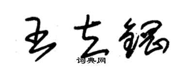 朱錫榮王立鋼草書個性簽名怎么寫