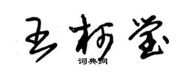 朱錫榮王柯瑩草書個性簽名怎么寫