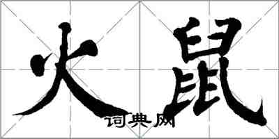 翁闓運火鼠楷書怎么寫