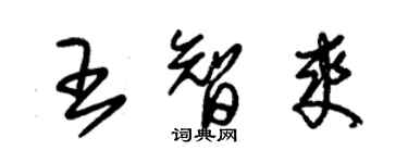 朱錫榮王智爽草書個性簽名怎么寫