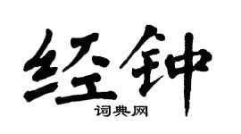 翁闓運經鍾楷書個性簽名怎么寫