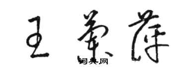 駱恆光王蘭萍草書個性簽名怎么寫