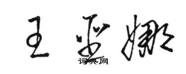 駱恆光王聖娜草書個性簽名怎么寫