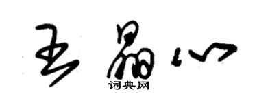 朱錫榮王晶心草書個性簽名怎么寫