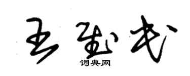朱錫榮王慰民草書個性簽名怎么寫