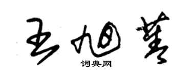 朱錫榮王旭菁草書個性簽名怎么寫