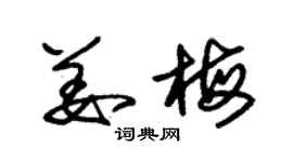 朱錫榮姜梅草書個性簽名怎么寫