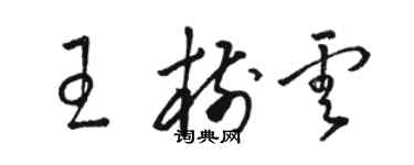 駱恆光王樹雲草書個性簽名怎么寫