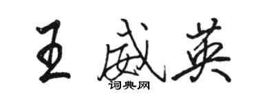 駱恆光王威英行書個性簽名怎么寫