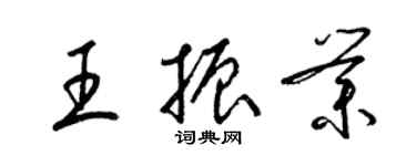 梁錦英王振業草書個性簽名怎么寫