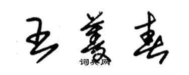 朱錫榮王菱春草書個性簽名怎么寫