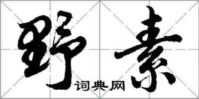 胡問遂野素行書怎么寫