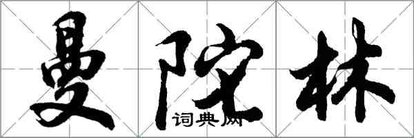 胡問遂曼陀林行書怎么寫