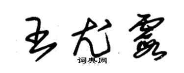 朱錫榮王尤霞草書個性簽名怎么寫